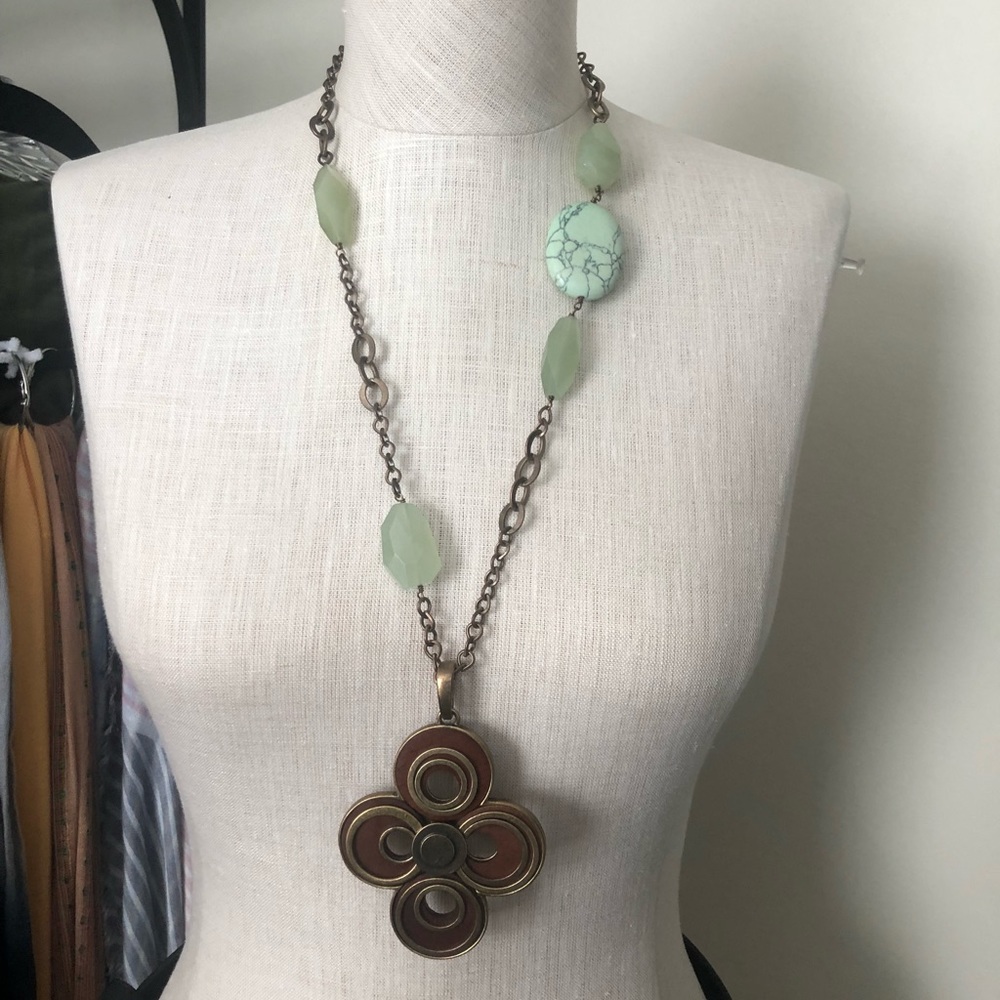 Reversible Lucky Brand 16 inch necklace.